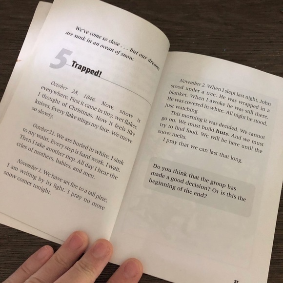 Donner Party: A Diary of a Survivor paperback book Read180 stage B - Picture 3 of 4